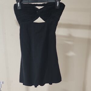 Chic Black Strapless Dress